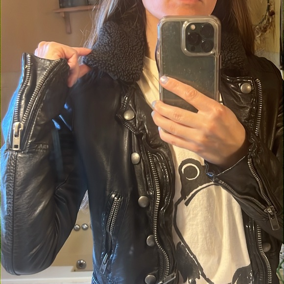 Free people vegan leather moto jacket - Picture 5 of 5